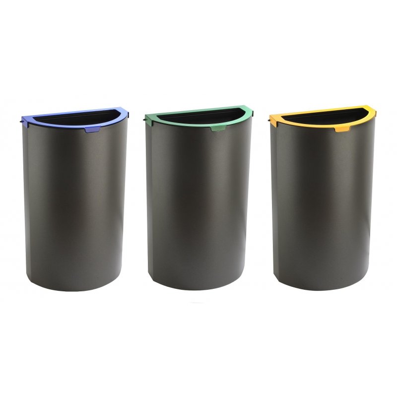Módulo Papelera reciclaje semicircular 100L Papeleras Clasificación  LY13003030