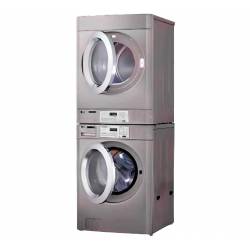 Columna Lavadora+Secadora Gas 15Kg Profesional LG Titan Lavadoras Profesionales  LG-17356/17357