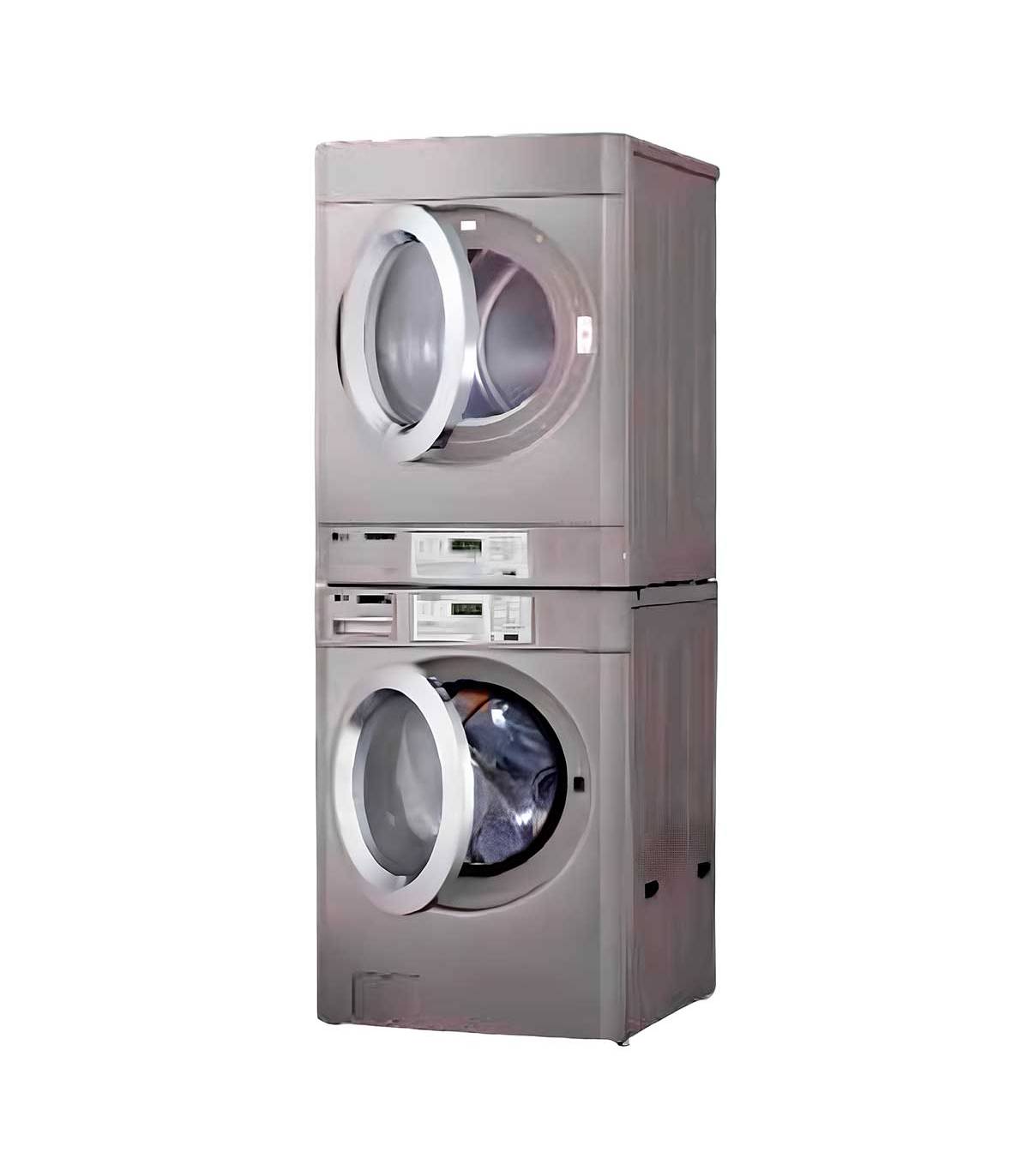 Columna Lavadora+Secadora Gas 15Kg Profesional LG Titan Lavadoras Profesionales  LG-17356/17357