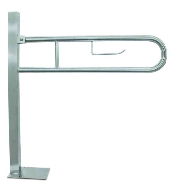 Barra de apoyo inox abatible Anclaje a suelo Barras basculantes Fricosmos FC-481670