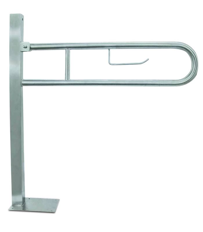 Barra de apoyo inox abatible Anclaje a suelo Barras basculantes Fricosmos FC-481670