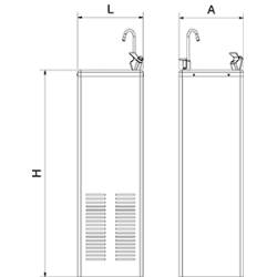 Fuente de Agua Refrigerada Cold+ Fricosmos Fuentes de agua refrigeradas Fricosmos FC-464206