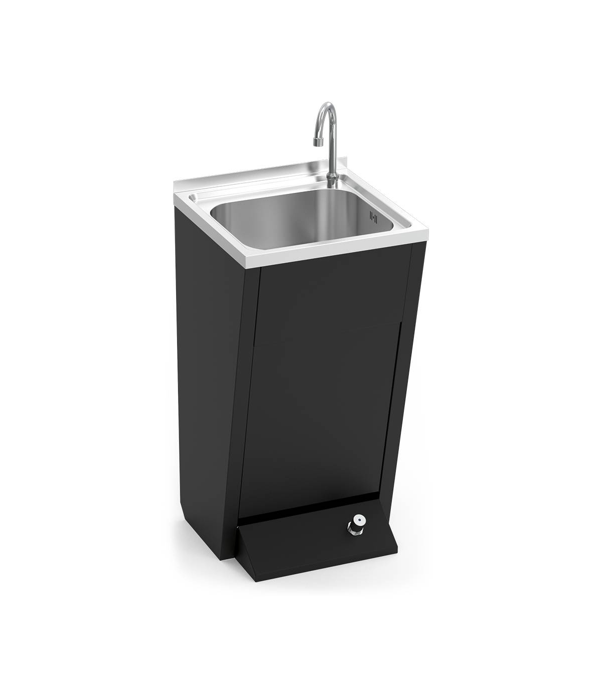 Lavamanos Mezcla Fría-Caliente Serie Black Lavamanos Inox de Pie Fricosmos FC-061802