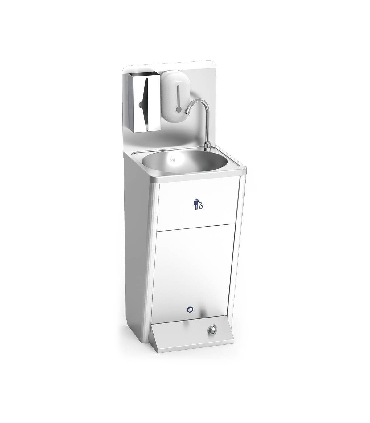 Lavamanos Integral con pulsador de pie Lavamanos Inox de Pie Fricosmos FC-061414