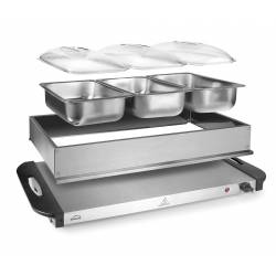 Placa calentadora Buffet con cubetas 3xGN1/3 Calentadores Buffet LACOR LC-69445