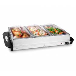 Placa calentadora Buffet con cubetas 3xGN1/3 Calentadores Buffet LACOR LC-69445