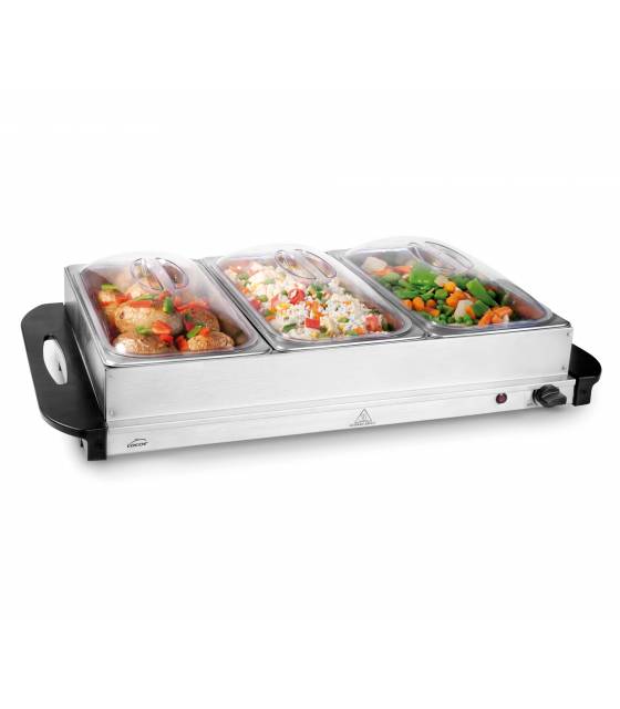Placa calentadora Buffet con cubetas 3xGN1/3 Calentadores Buffet LACOR LC-69445