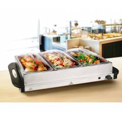 Placa calentadora Buffet con cubetas 3xGN1/3 Calentadores Buffet LACOR LC-69445