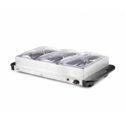 Placa calentadora Buffet con cubetas 3xGN1/3 Calentadores Buffet LACOR LC-69445